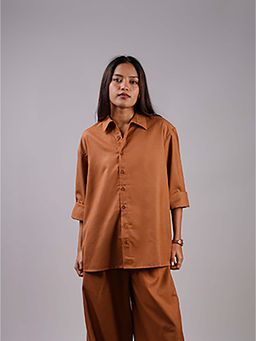 NISHORAMA - Oversized Brown Shirt