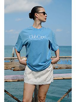 Bonkers Corner - Club Capri Oversized T-Shirt for Women
