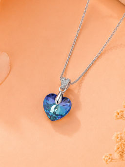 Estele - Designer Blue Heart Pendant