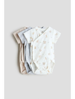H&M - Kids Multi-Color 3-Pack Wrapover Bodysuits