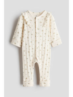 H&M - Kids Beige Adjustable-Fit Rompersuit