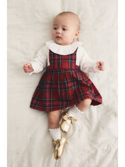 H&M - Girls White 2-Piece Dress And Bodysuit Set