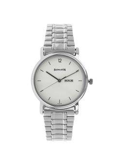 Sonata - NP1013SM06 White Dial Analog Watch for Men