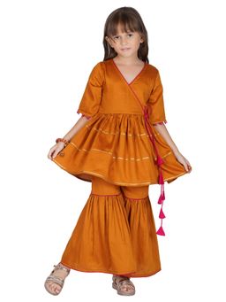 Akiso - Gold Angrakha with Garara (Set of 2)