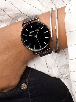 Joker and Witch - Joker & Witch Cracking Carbon Watch Bracelet Stack For Women (Pack of 2) (JWBS387)