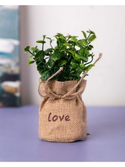 Voncasa - Artificial Flower with Pot - Green