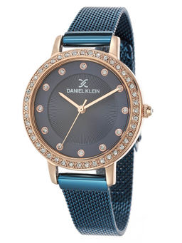 Daniel Klein - Analog Blue Dial Women's Watch-DK.1.12418-4