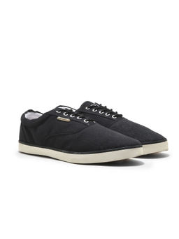 WOODLAND - Black Mens Canvas Shoes