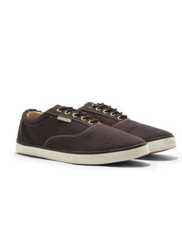WOODLAND - Brown Mens Canvas Shoes
