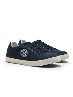 WOODLAND - Navy Blue Mens Canvas Shoes
