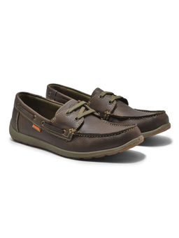 WOODLAND - Khaki Mens Boat Shoes