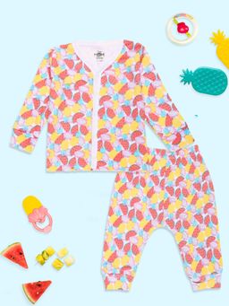 The Mom Store - Fritillaries Multi-Color Shirt and Pyjama (Set of 2)