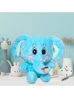 TOYTALES - Big Ear Elephant Adorable Plush Toy for Kids Blue (Large)
