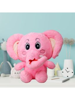 TOYTALES - Big Ear Elephant Adorable Plush Toy for Kids Pink (Large)