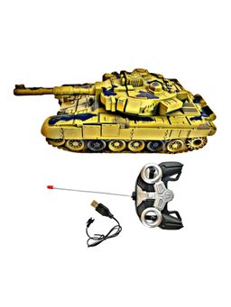TOYTALES - Remote Control Army Tank Turret 360 Degree Rotation with Light and Sound for Kids (Medium)