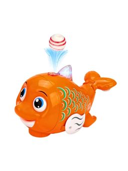TOYTALES - Musical Fish Toy for Kids Flashing Colourful Light and Sound (Small)