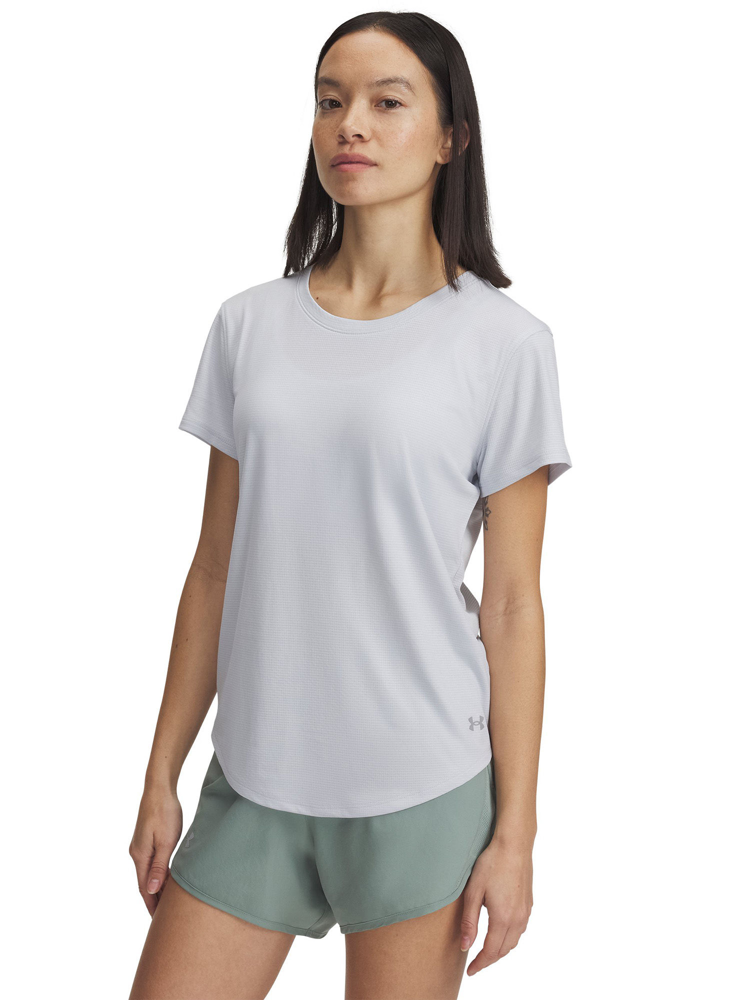 under armour Womens Cool switch Run Short Sleeve T-Shirt Grey-picture-15