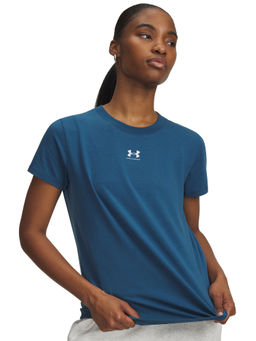 Under Armour - Womens Rival Core Short Sleeve Blue