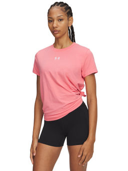 Under Armour - Womens Rival Core Short Sleeve Pink