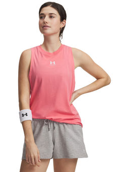 Under Armour - Womens Rival Muscle Tank Pink
