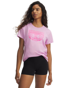 Under Armour - Womens Varsity Short Sleeve Pink