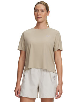 Under Armour - Womens Explore Trail Run Ultra Lightweight Short Sleeve Brown