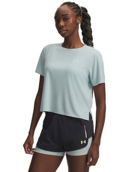 Under Armour - Womens Explore Trail Run Ultra Lightweight Short Sleeve Blue