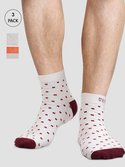 U.S. POLO ASSN. - Ankle Length I646 Socks - Pack of 3