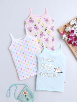 Bumzee - Multi-Color Printed Camisoles (Pack of 3)