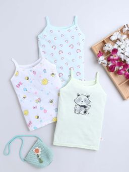 Bumzee - Multi-Color Printed Camisoles (Pack of 3)