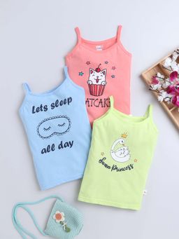 Bumzee - Multi-Color Printed Camisoles (Pack of 3)