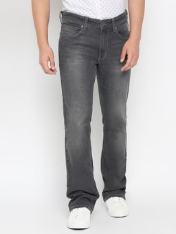Spykar - Dark Grey Cotton Regular Fit Regular Length Jeans for Men