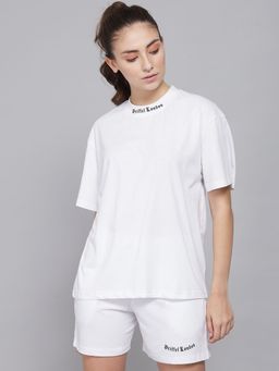 Griffel - Logo Oversized White T-shirt & Shorts (Set of 2)