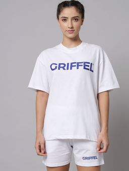 Griffel - Women Registered Logo Oversized Black T-shirt