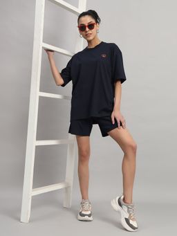Griffel - Women Teddy Logo Navy T-shirt and Shorts (Set of 2)
