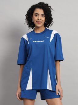 Griffel - Women Utility Oversized Royal T-shirt