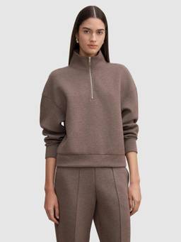 Forever New - Hattie Brown Zip Front Sweatshirt
