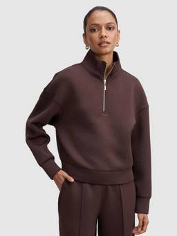 Forever New - Hattie Brown Zip Front Sweatshirt