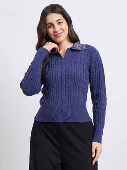 Madame - Blue Polo Sweater
