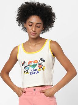 ONLY - Women Casual Wear White T-Shirt