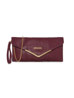 Caprese - Dana Medium Clutch - Maroon
