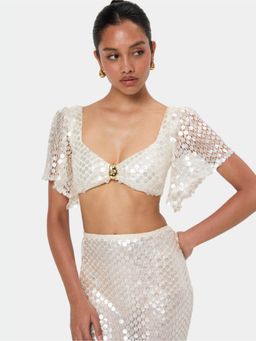 BEYOND - White Opal Crop Top