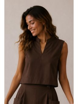 CANOOPI - Brown Terra Sleeveless Top
