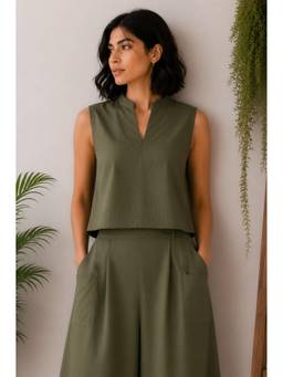 CANOOPI - Green Savanna Crop Top