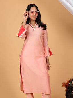 HANDME - Elegant Ensemble Pure Chanderi Silk Kurta