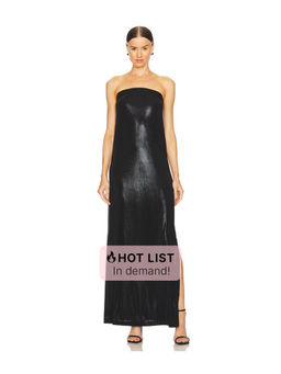 Norma Kamali - Strapless Tailored Side Slit Gown