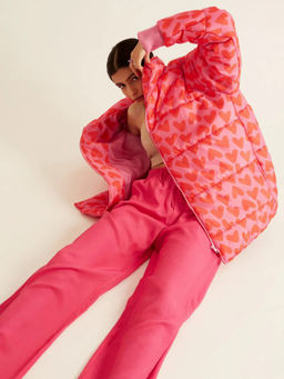 The Clothing Factory - Pink Puffer Jacket
