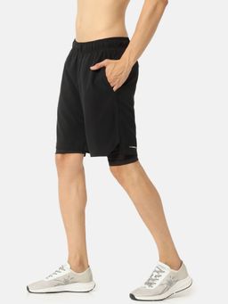 CULT - Workout Shorts With Inner Tights - Black