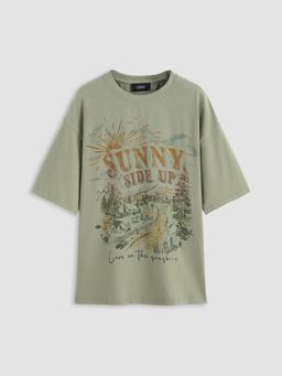 Cider - Green Sunny Side Up Graphic Short Sleeve Tee