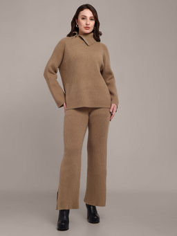 IKI CHIC - Beige Co-Ord with Zip Detailing (Set of 2)